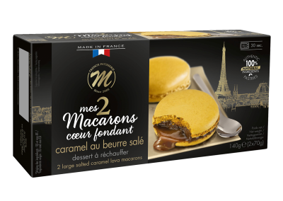 2 Macarons XL Mag’M cu caramel sărat (140g)